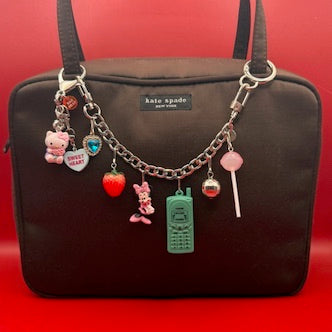 Mini Hello Kitty + Sweet Heart Trinket Bag Charm Set