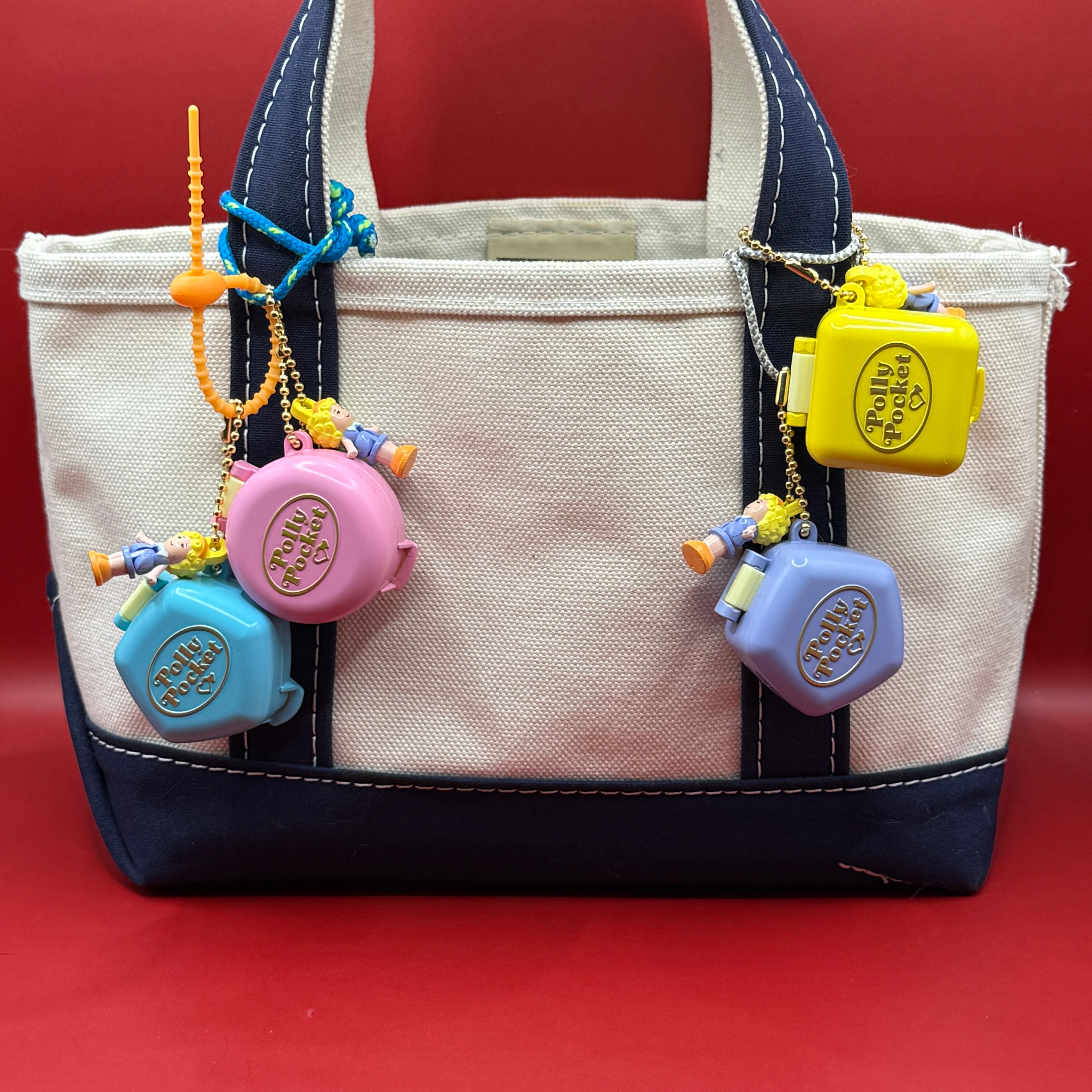 Mini Retro Polly Pocket -  vintage keychain vintage charms for bag nostalgia vintage keychains y2k collectible - Bag Crap