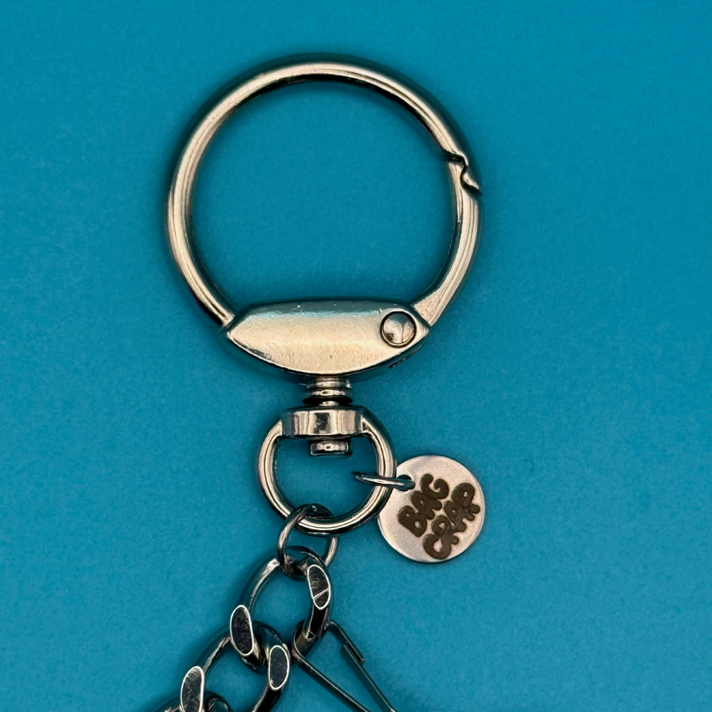 Vintage Pink Ice Cream + Mini Troll Bag Charm Chain