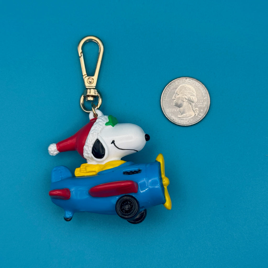 Vintage Christmas Snoopy Gold Bag Charms