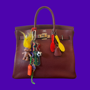 Yellow Troll Cell Phone   Pack - vintage bag charm packs nostalgia vintage y2k vintage keychain vintage charms for bag nostalgia vintage keychains y2k collectible - Bag Crap