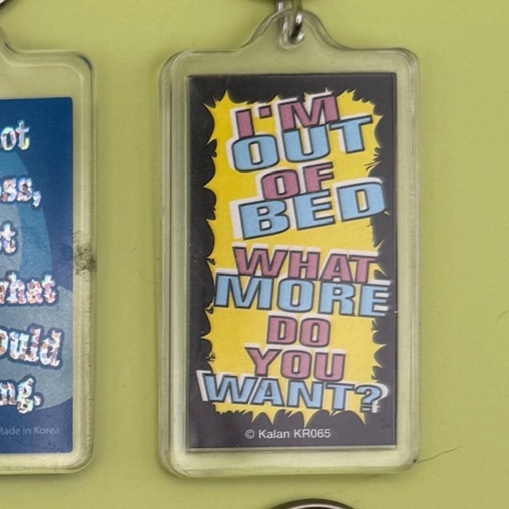Vintage 90's Y2k Comedy Quote Keychains: Drop 2