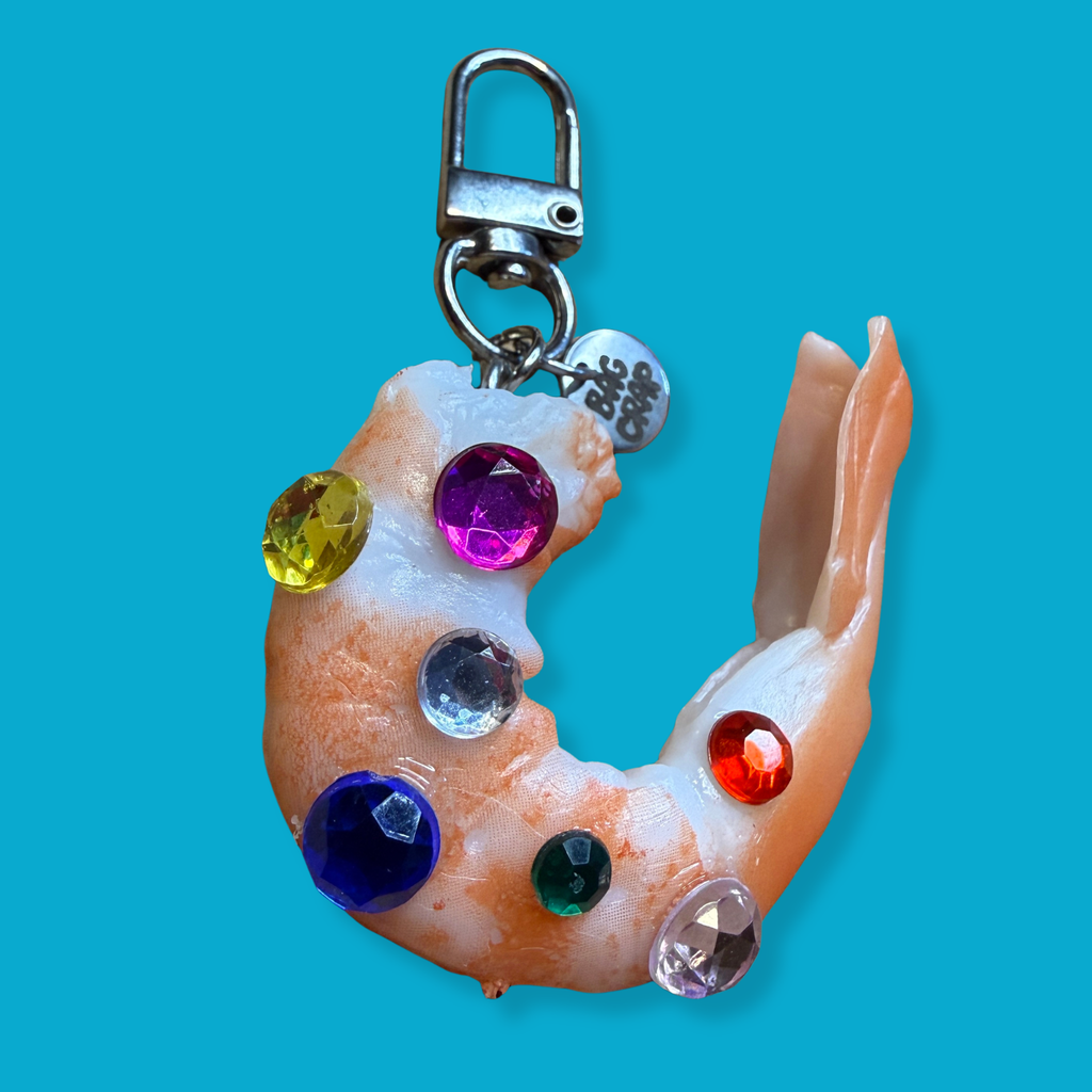 BEDAZZLED Shrimp Bag Charm