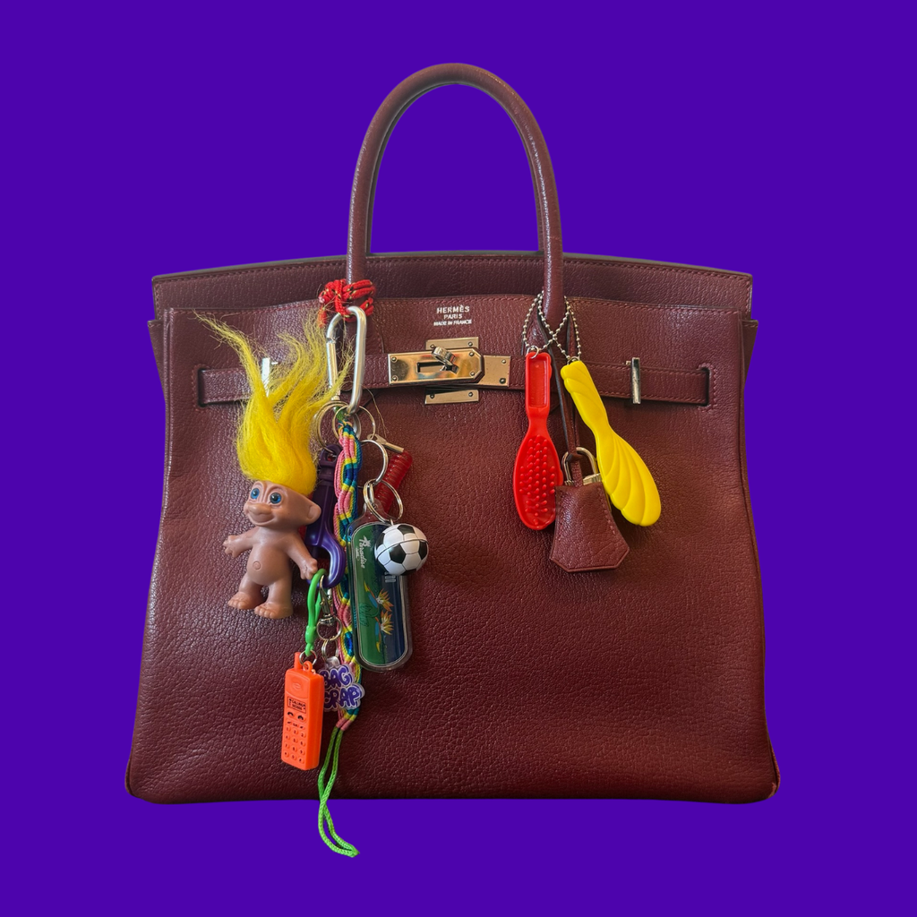 Barbie Vintage 90s Colorful Toy Hair Brush Bag Charms