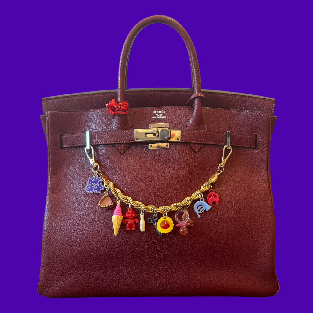 1:1 Vintage Trinket Gold Rope Chain Bag Charm