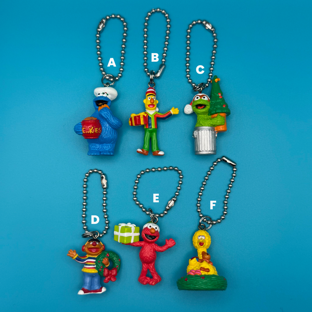 Vintage Holiday Sesame Street Character Bag Charms