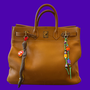 Assorted Glass and Plastic Beaded Green Paracord -  vintage keychain vintage charms for bag nostalgia vintage keychains y2k collectible - Bag Crap