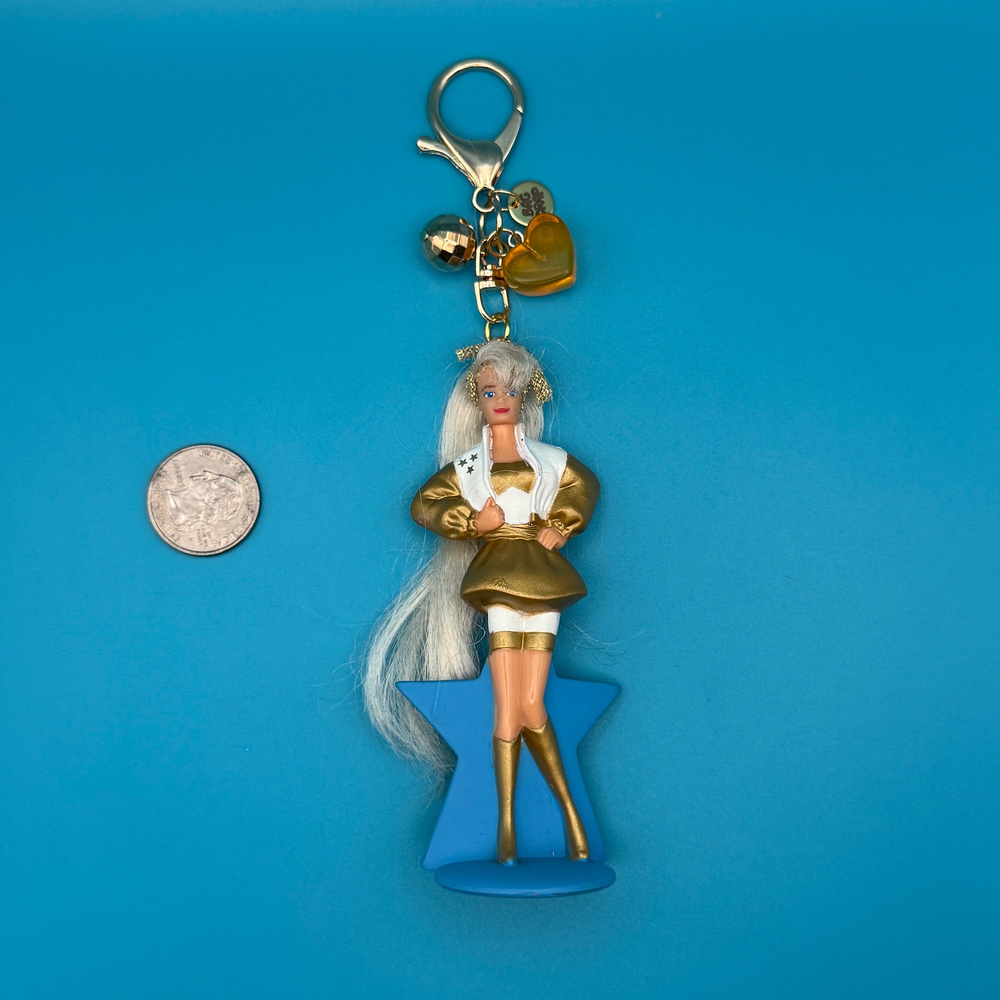 ‘90s Barbie Happy Meal Gold  s: You Pick - barbie doll toy pink rare vintage keychain vintage charms for bag nostalgia vintage keychains y2k collectible - Bag Crap