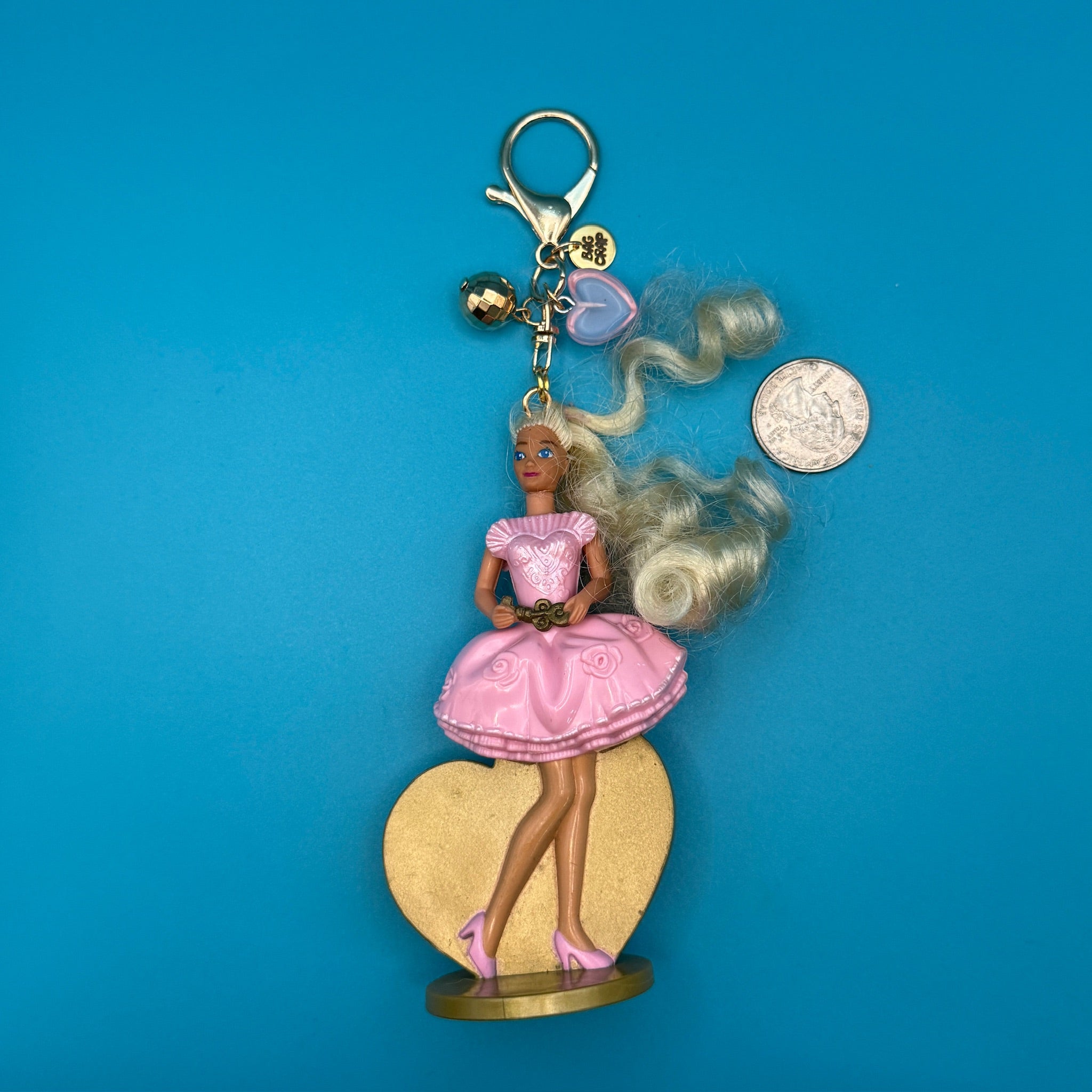 ‘90s Barbie Happy Meal Gold  s: You Pick - barbie doll toy pink rare vintage keychain vintage charms for bag nostalgia vintage keychains y2k collectible - Bag Crap