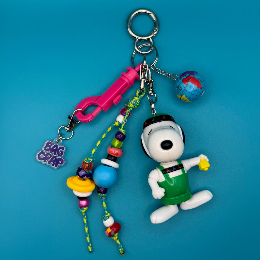 1:1 Vintage Austria Snoopy Beaded Bag Charm Pack