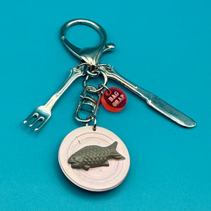 One-of-One  Mini Fish Dinner    Pack - vintage bag charm packs nostalgia vintage y2k vintage keychain vintage charms for bag nostalgia vintage keychains y2k collectible - Bag Crap