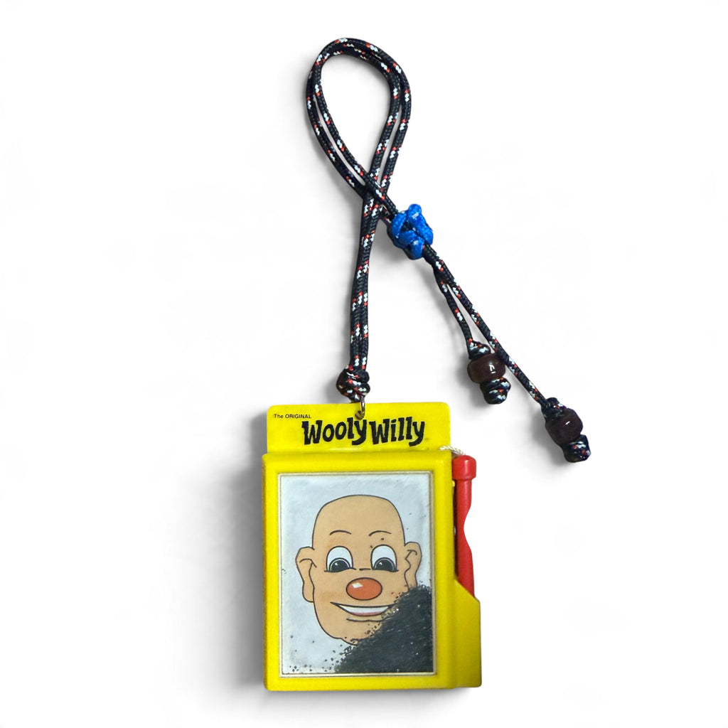 Vintage Wooly Willy Corded Bag Charm