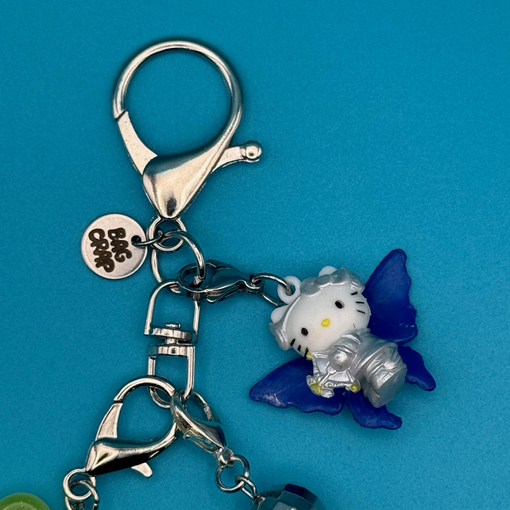 VINTAGE MINI HELLO KITTY CUPID TRINKET BAG CHARM
