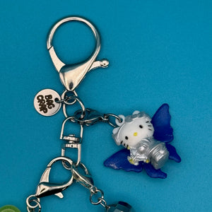 VINTAGE MINI HELLO KITTY CUPID TRINKET BAG CHARM - vintage bag charm packs nostalgia vintage y2k vintage keychain vintage charms for bag nostalgia vintage keychains y2k collectible - Bag Crap