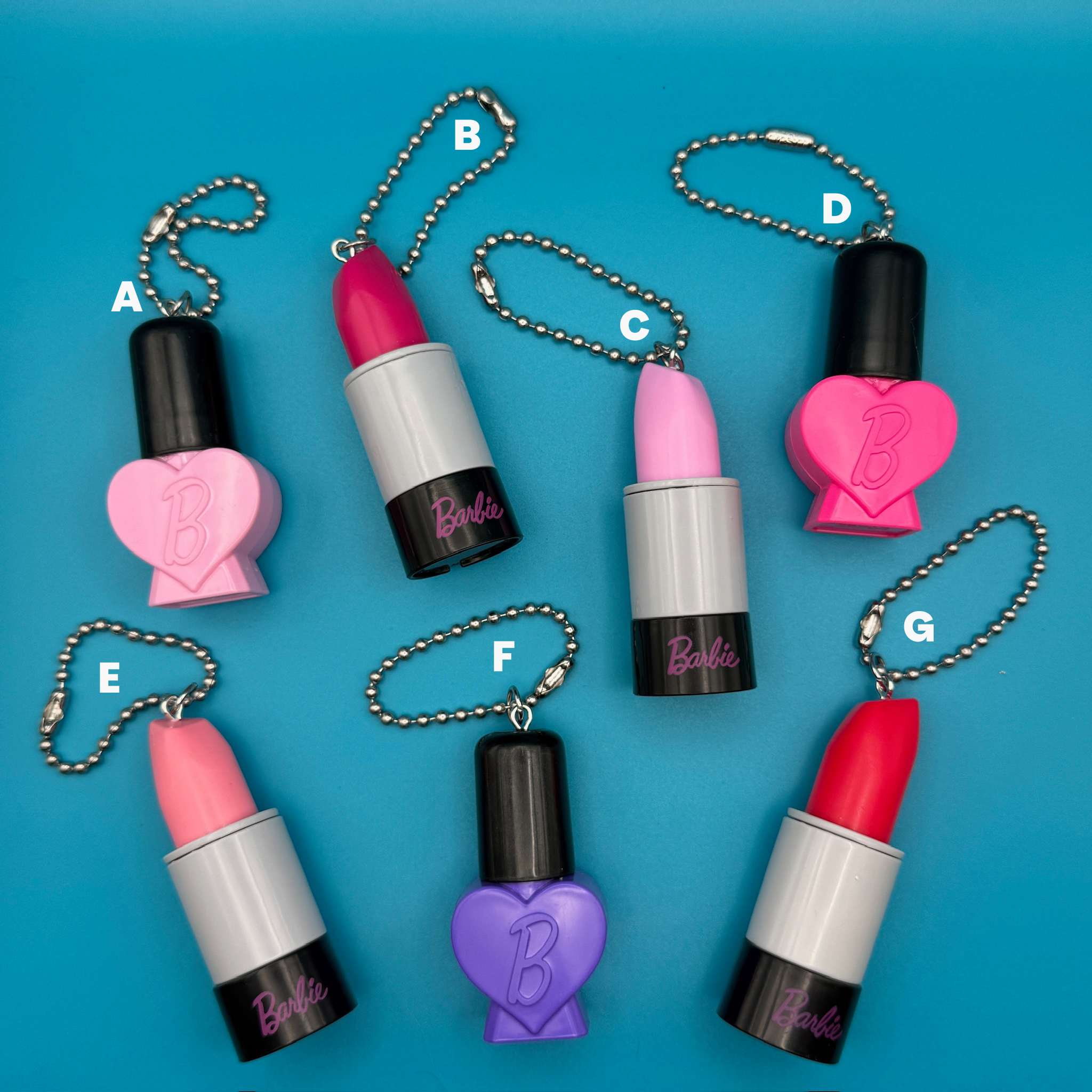 Barbie Toy  s - Nail Polish & Lipstick Assortment - barbie doll toy pink rare vintage keychain vintage charms for bag nostalgia vintage keychains y2k collectible - Bag Crap