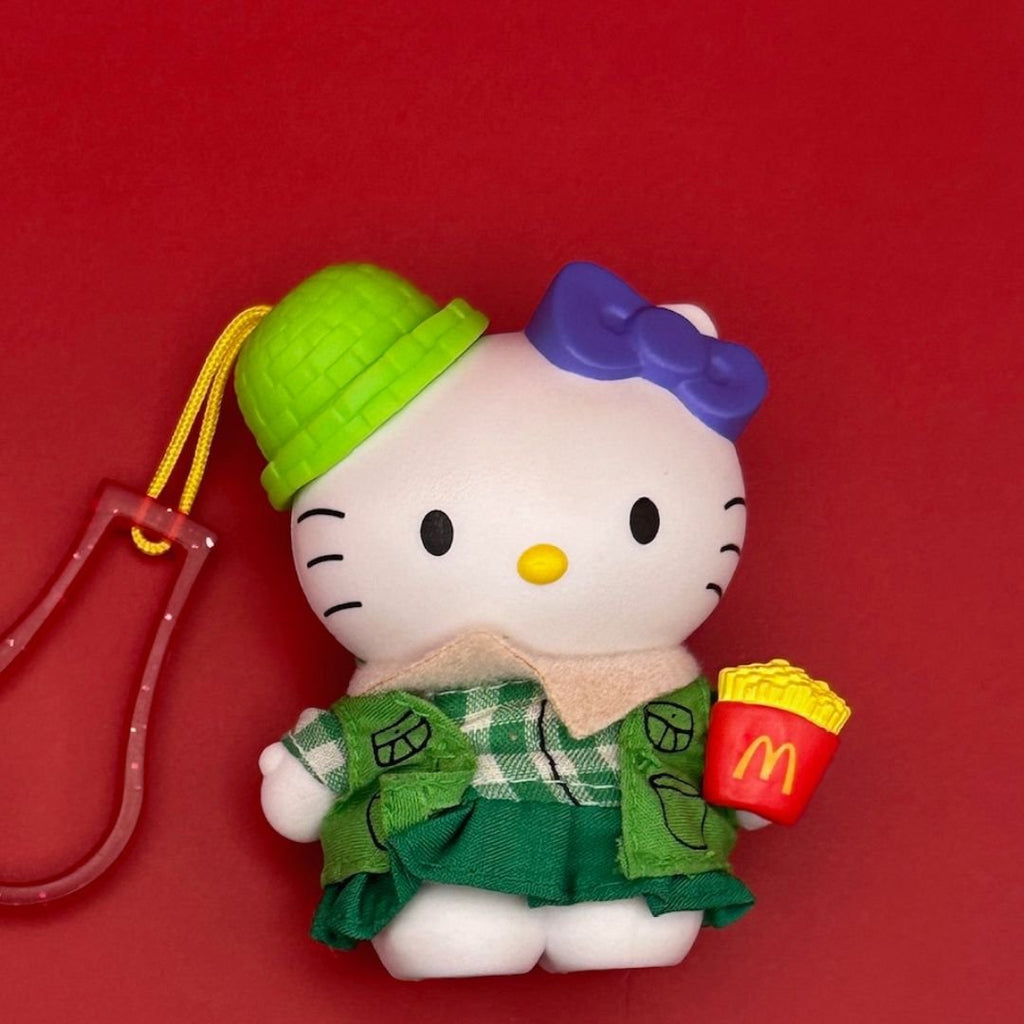 Vintage Y2k Hello Kitty Happy Meal Plastic Toy Bag Charms