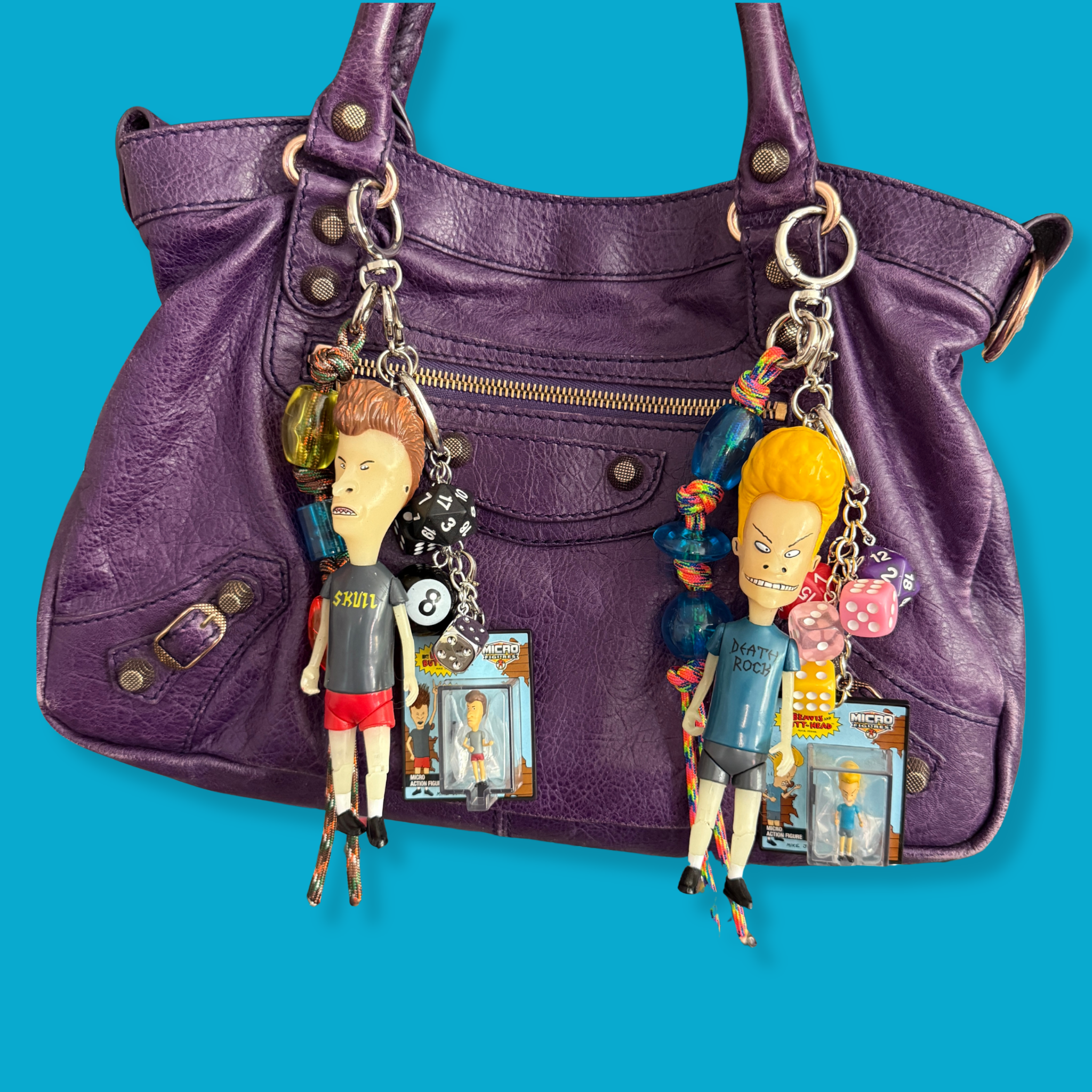 Micro Beavis or Butt-Head Toy Box  Set - vintage bag charm packs nostalgia vintage y2k vintage keychain vintage charms for bag nostalgia vintage keychains y2k collectible - Bag Crap