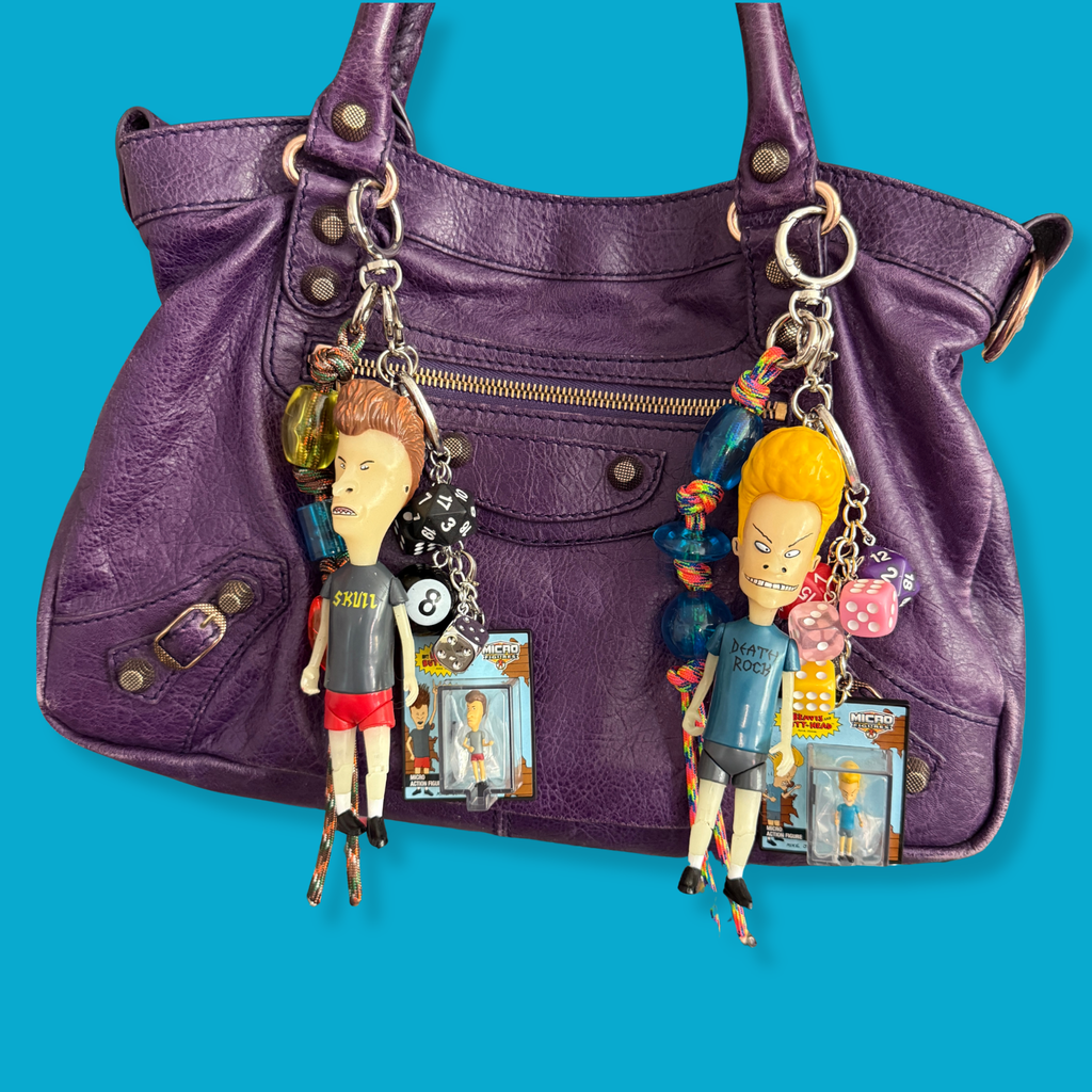 Micro Beavis or Butt-Head Toy Box Charm Set