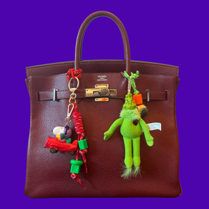 5.5'   Dr.Seuss Grinch Plush -  vintage keychain vintage charms for bag nostalgia vintage keychains y2k collectible - Bag Crap
