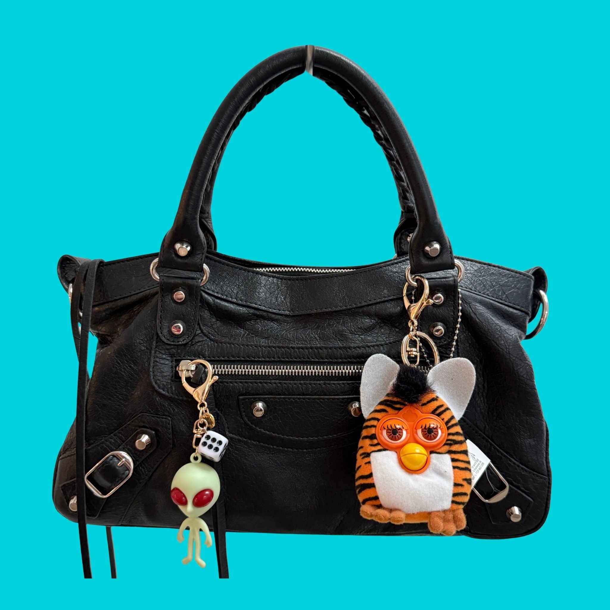 Retro Alien - vintage bag charm packs nostalgia vintage y2k vintage keychain vintage charms for bag nostalgia vintage keychains y2k collectible - Bag Crap