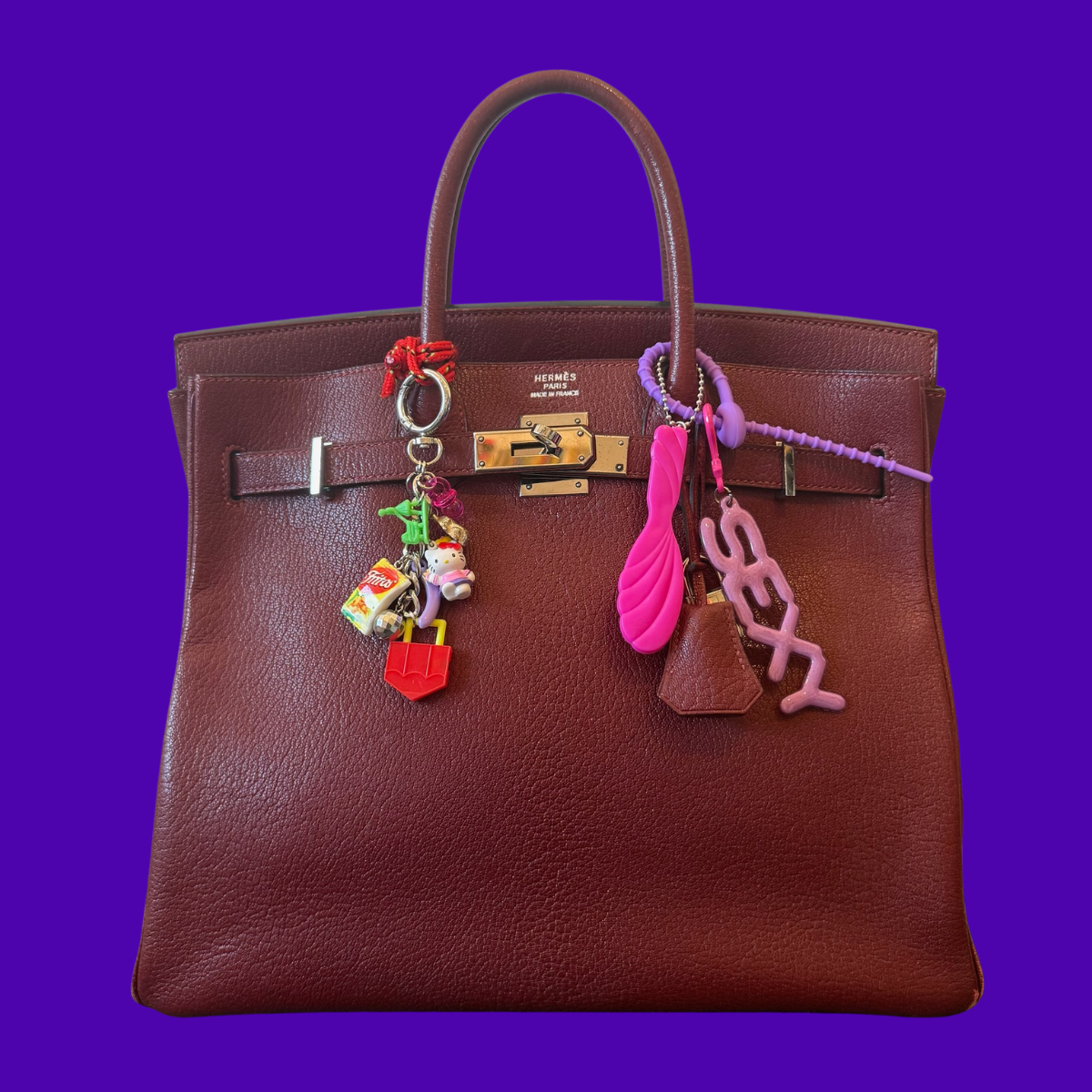 1980s Colorful 'SEXY' Jelly  s -  vintage keychain vintage charms for bag nostalgia vintage keychains y2k collectible - Bag Crap