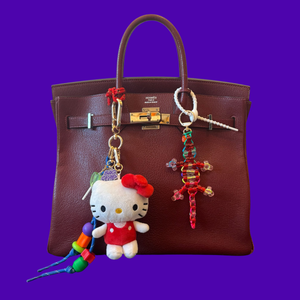 Gold Hello Kitty Plush   Pack - vintage bag charm packs nostalgia vintage y2k vintage keychain vintage charms for bag nostalgia vintage keychains y2k collectible - Bag Crap