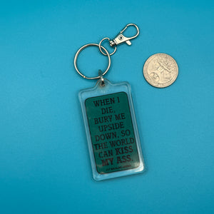 90s Kalan s— Novelty Comedy Phrases -  vintage keychain vintage charms for bag nostalgia vintage keychains y2k collectible - Bag Crap