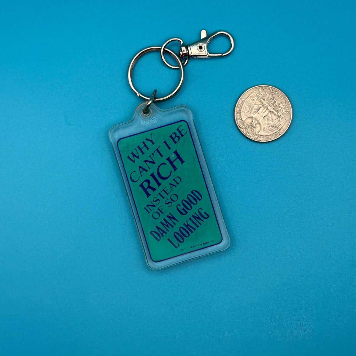 90s Kalan s— Novelty Comedy Phrases -  vintage keychain vintage charms for bag nostalgia vintage keychains y2k collectible - Bag Crap