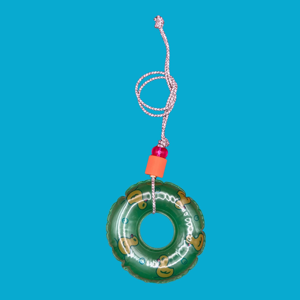 Mini Pool Float Paracord Glass Bead Bag Charms