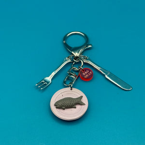 One-of-One  Mini Fish Dinner    Pack - vintage bag charm packs nostalgia vintage y2k vintage keychain vintage charms for bag nostalgia vintage keychains y2k collectible - Bag Crap