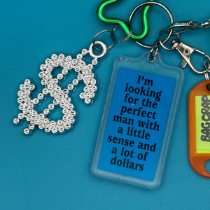 Comedy  + Wet Ones   Set - vintage bag charm packs nostalgia vintage y2k vintage keychain vintage charms for bag nostalgia vintage keychains y2k collectible - Bag Crap