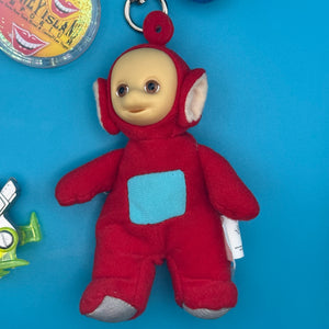One-of-One     Set — Red Teletubbie - vintage bag charm packs nostalgia vintage y2k vintage keychain vintage charms for bag nostalgia vintage keychains y2k collectible - Bag Crap