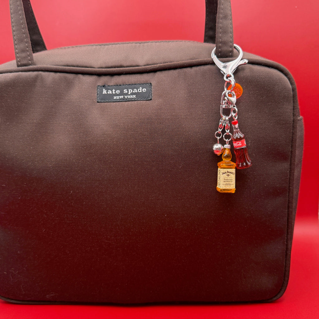 Mini Jack & Coke Trinket Bag Charm Set