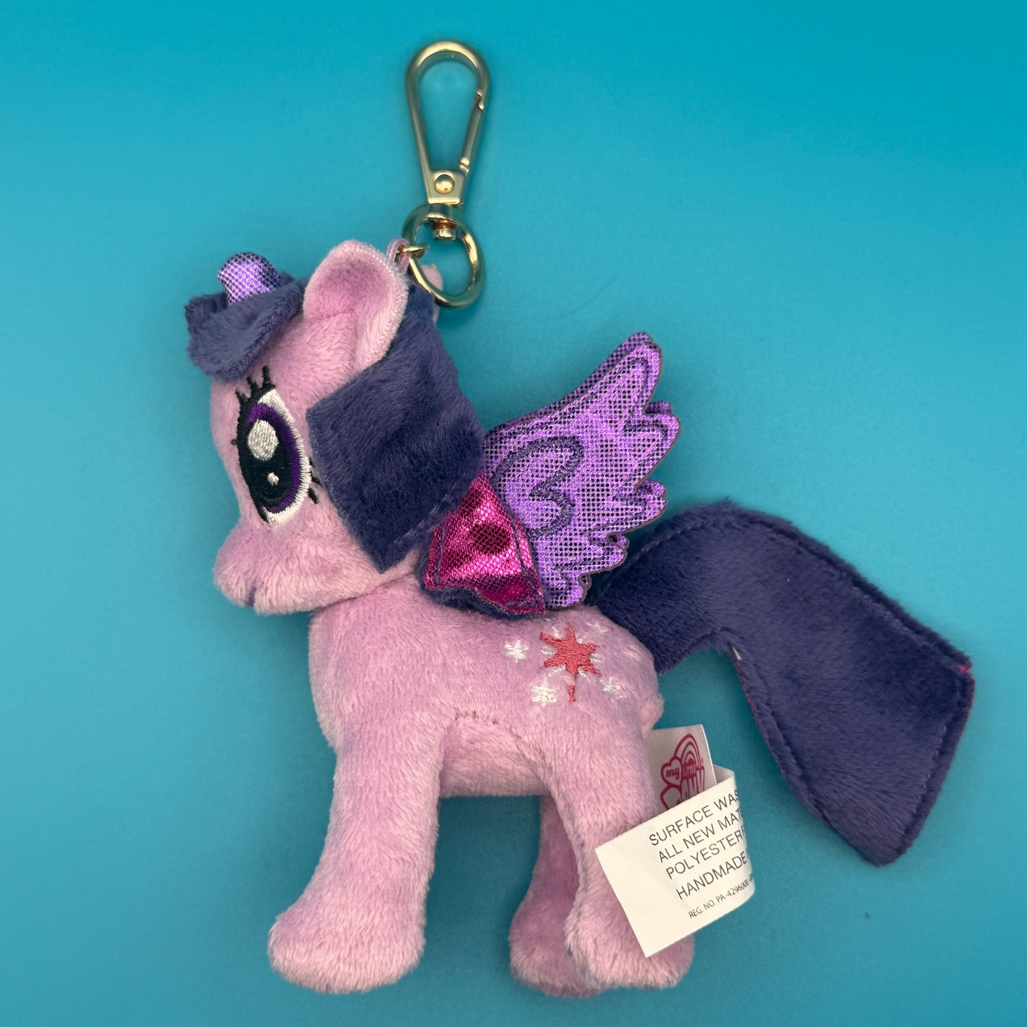 4' VTG Twilight Sparkle My Little Pony Plush -  vintage keychain vintage charms for bag nostalgia vintage keychains y2k collectible - Bag Crap