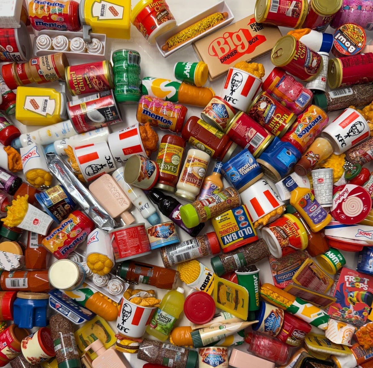 SALE: MYSTERY MINI FOOD CHARMS -  vintage keychain vintage charms for bag nostalgia vintage keychains y2k collectible - Bag Crap