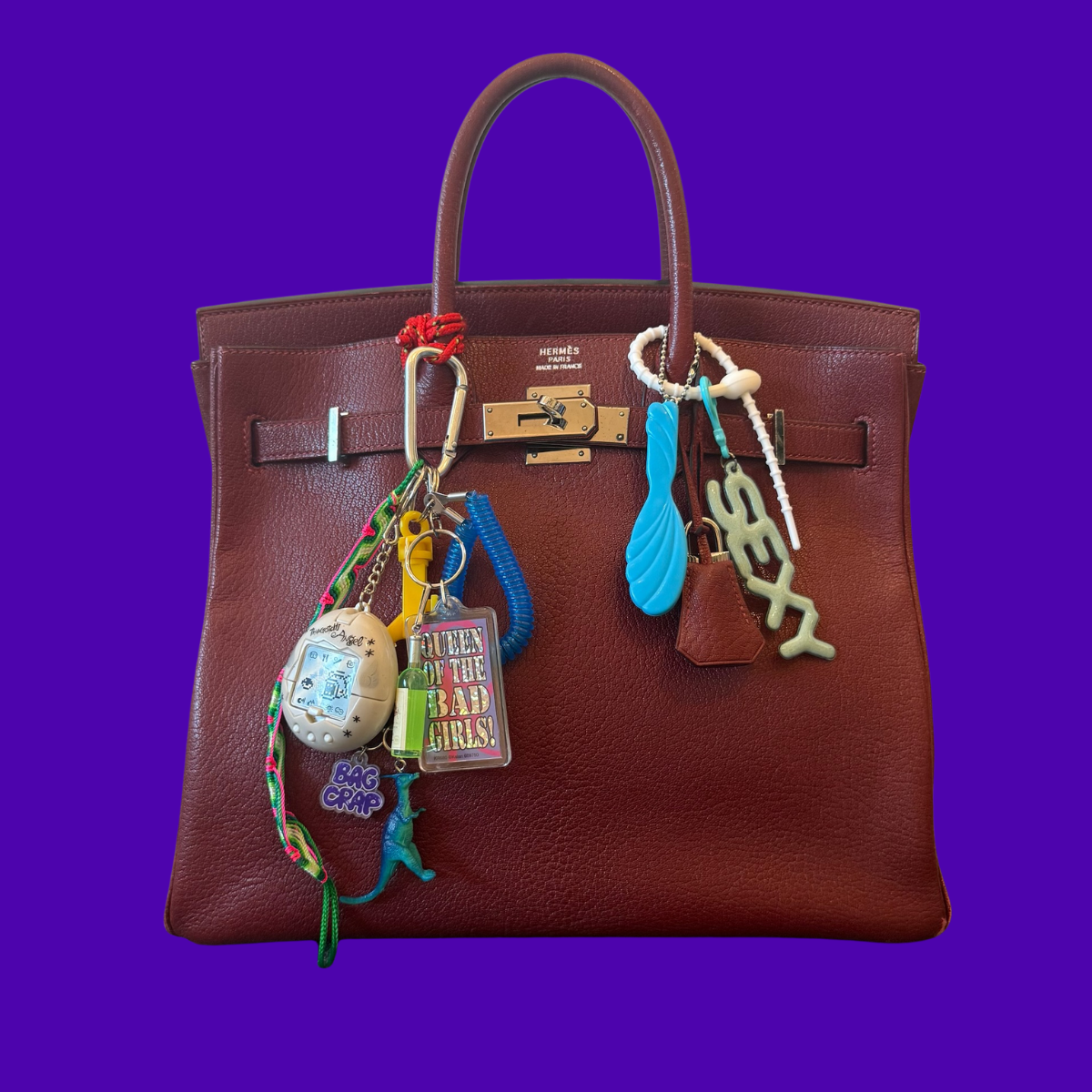 1980s Colorful 'SEXY' Jelly  s -  vintage keychain vintage charms for bag nostalgia vintage keychains y2k collectible - Bag Crap