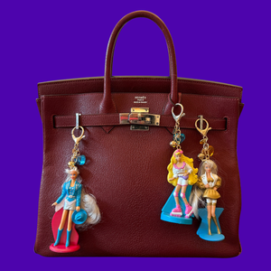 ‘90s Barbie Happy Meal Gold  s: You Pick - barbie doll toy pink rare vintage keychain vintage charms for bag nostalgia vintage keychains y2k collectible - Bag Crap