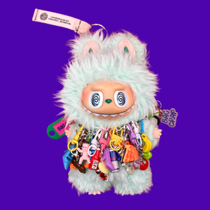 Marko Monroe × BAG CRAP — Custom Labubu   #3 -  vintage keychain vintage charms for bag nostalgia vintage keychains y2k collectible - Bag Crap