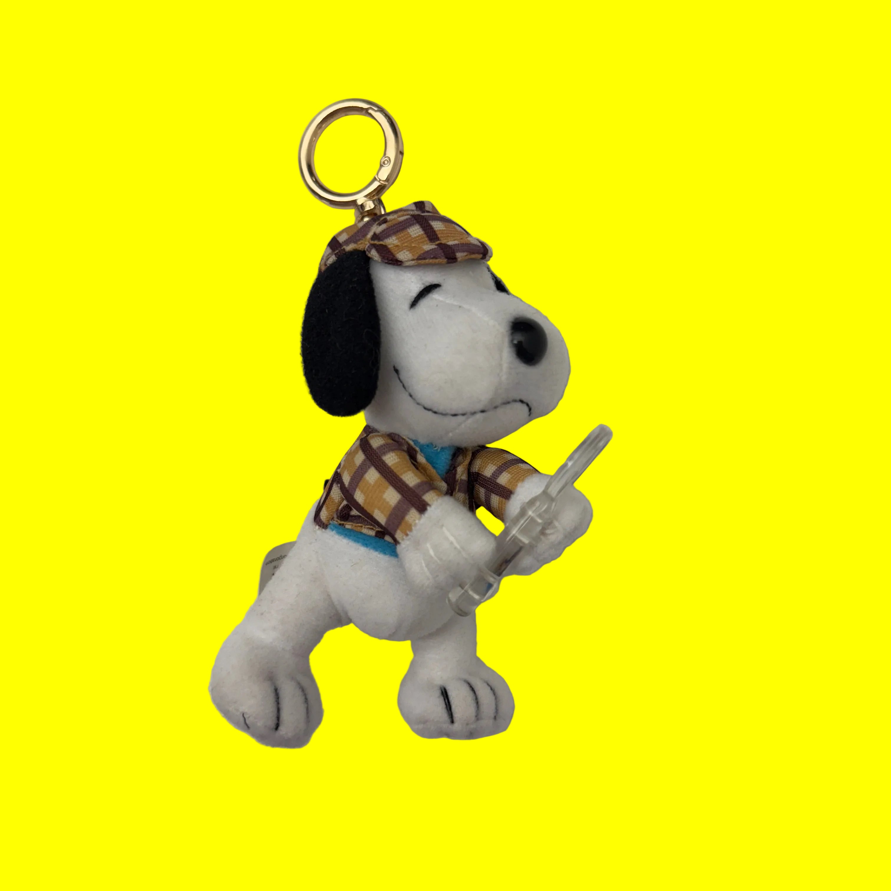 Detective Snoopy Plush   - RARE - snoopy rar peanuts vintage keychain vintage charms for bag nostalgia vintage keychains y2k collectible - Bag Crap