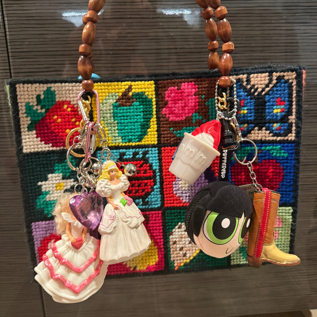 Vintage 90s Happy Meal Barbie Bride and Disco Ball Bag Charm Pack