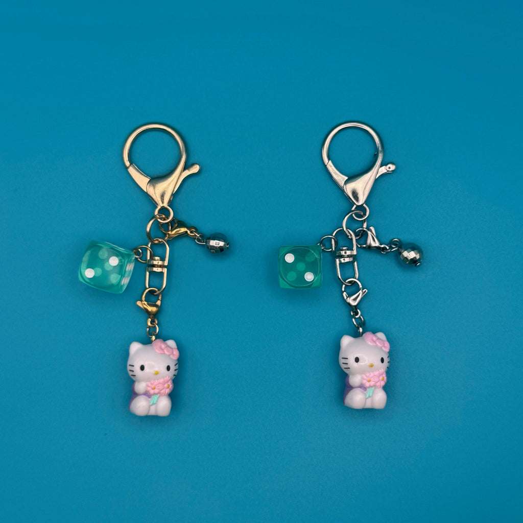 VTG  Mini Hello Kitty Bag Charm Set: Silver or Gold