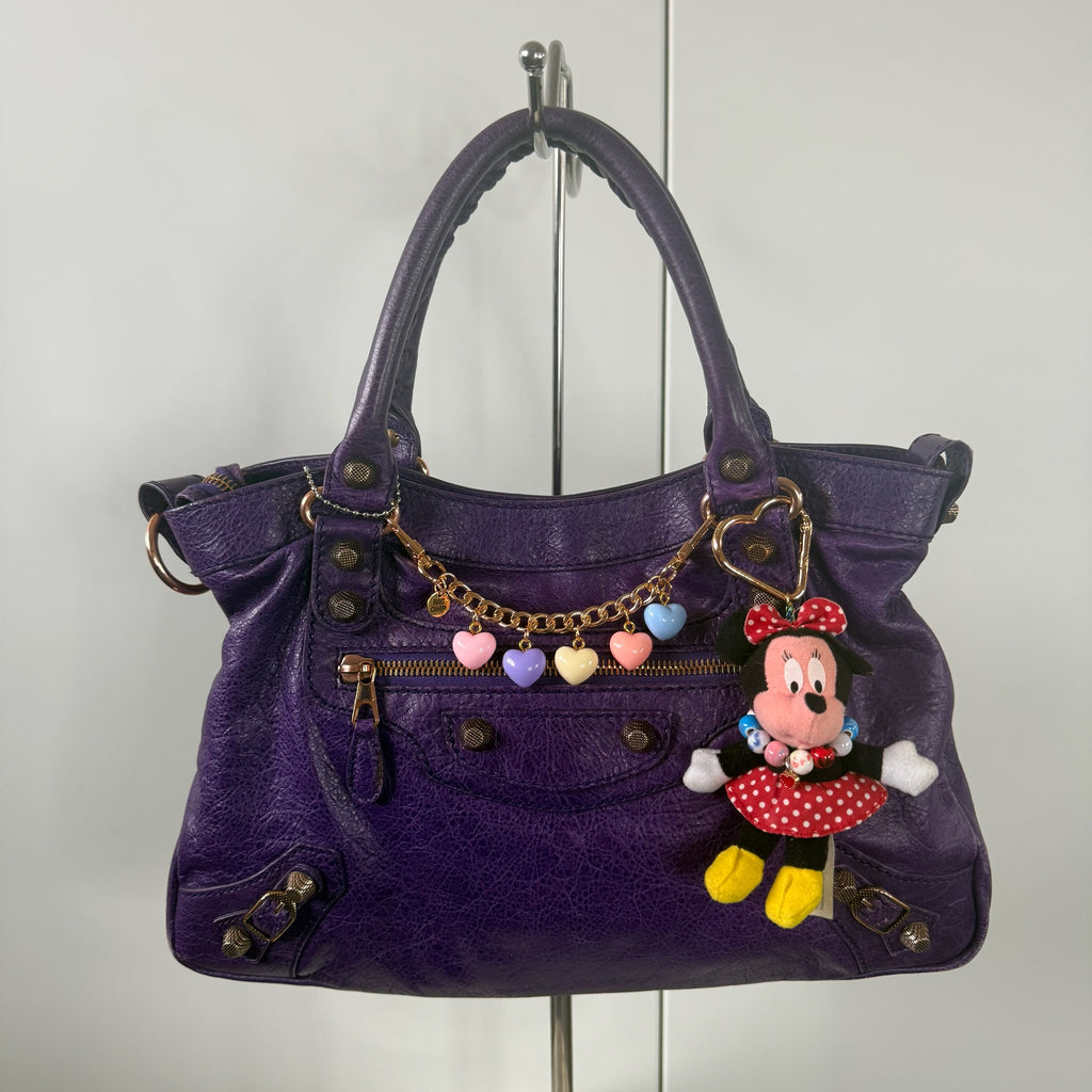 Pastel Heart Bag Charm 6.5