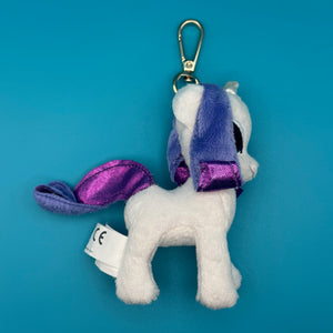 4' VTG 'Rarity' My Little Pony Plush -  vintage keychain vintage charms for bag nostalgia vintage keychains y2k collectible - Bag Crap