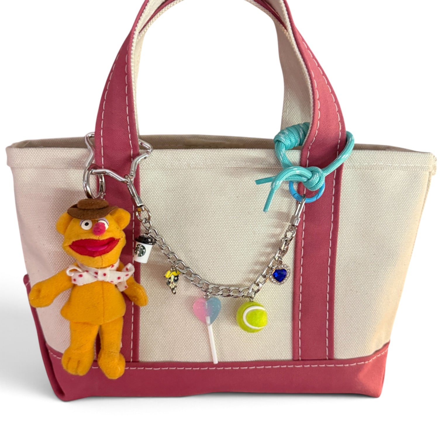 Fozzie Bear Muppets Plush -  vintage keychain vintage charms for bag nostalgia vintage keychains y2k collectible - Bag Crap