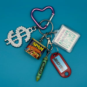 1:1  Spam and Confused   Pack - vintage bag charm packs nostalgia vintage y2k vintage keychain vintage charms for bag nostalgia vintage keychains y2k collectible - Bag Crap