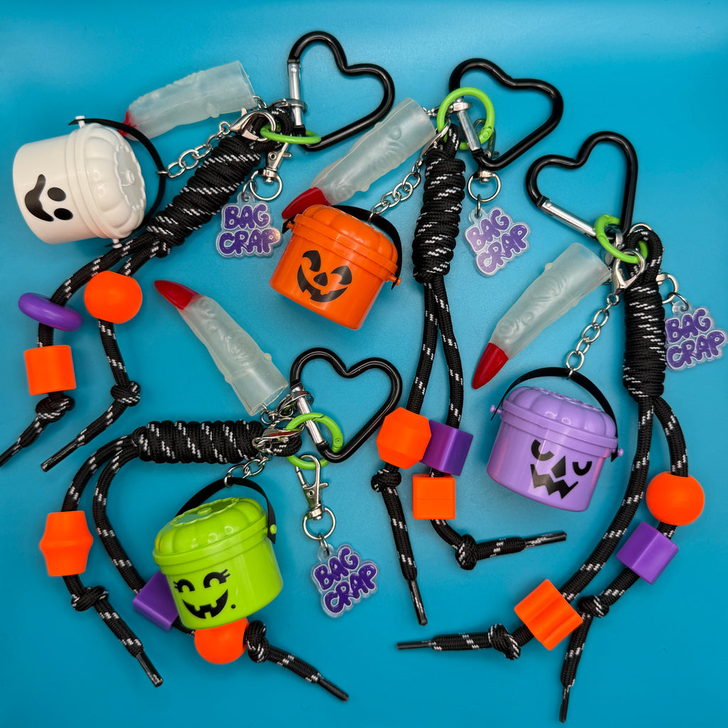 Mini Boo Bucket Halloween Bag Charm Sets