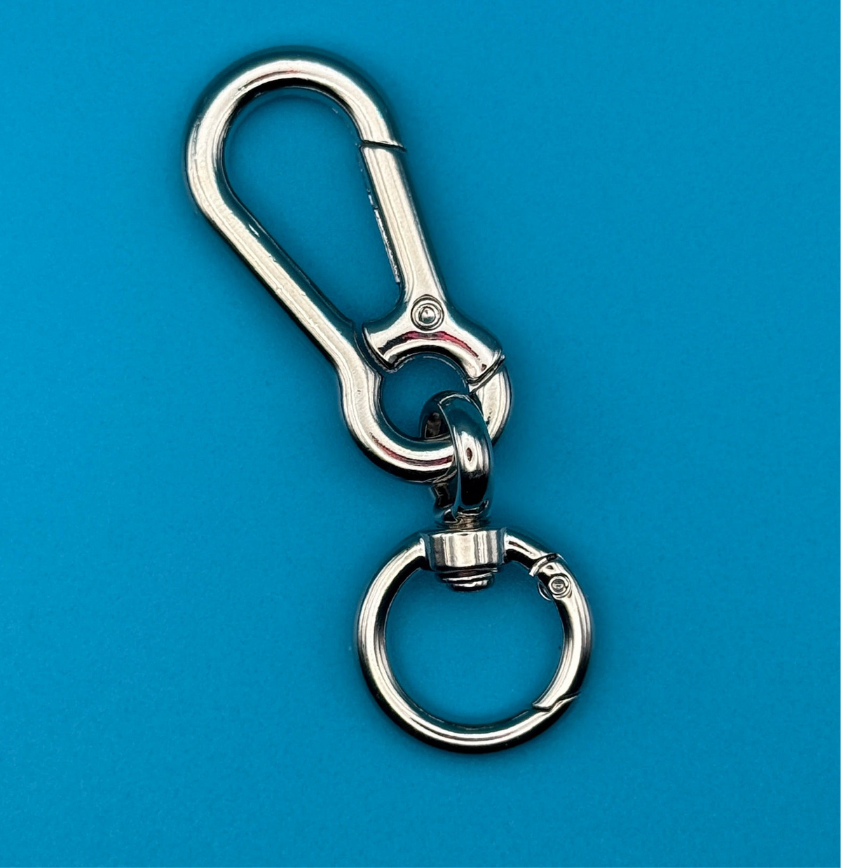 Silver Metal Swivel Lobster Clip Attachment - clips carabiners charms keychains bag designer vintage keychain vintage charms for bag nostalgia vintage keychains y2k collectible - Bag Crap