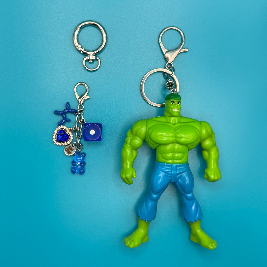 1:1 Vintage 90s Cartoon Bag Charm Pack: Hulk