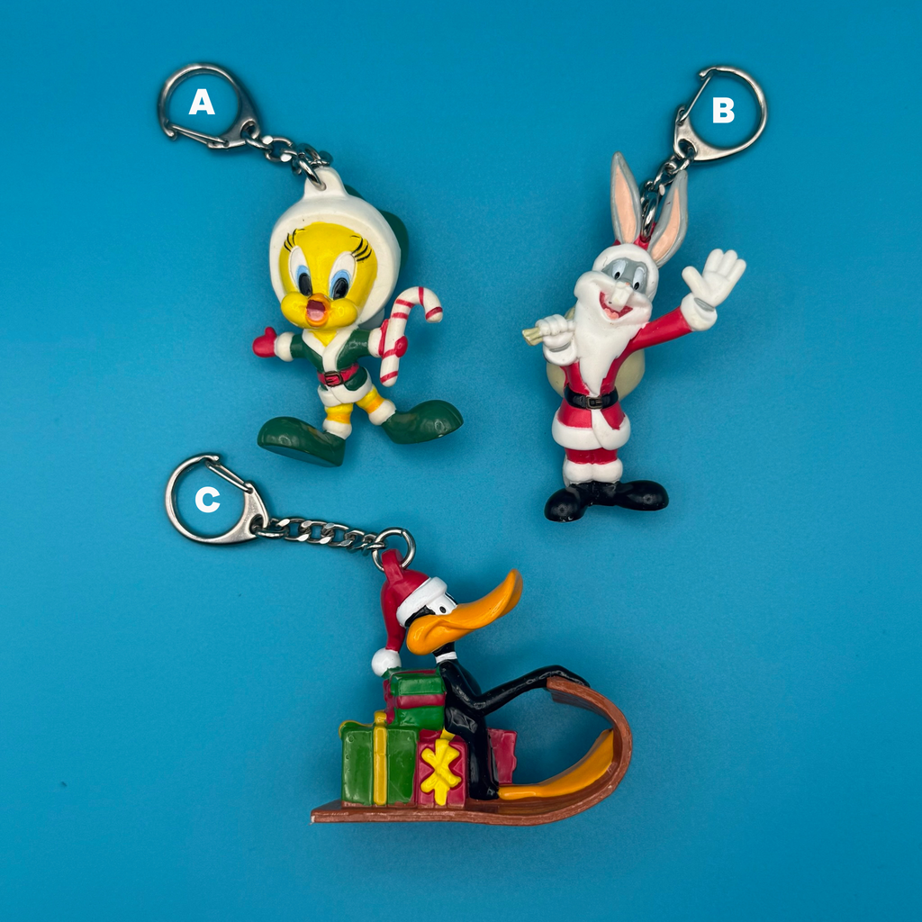 Vintage Holiday Looney Tunes Character Bag Charms