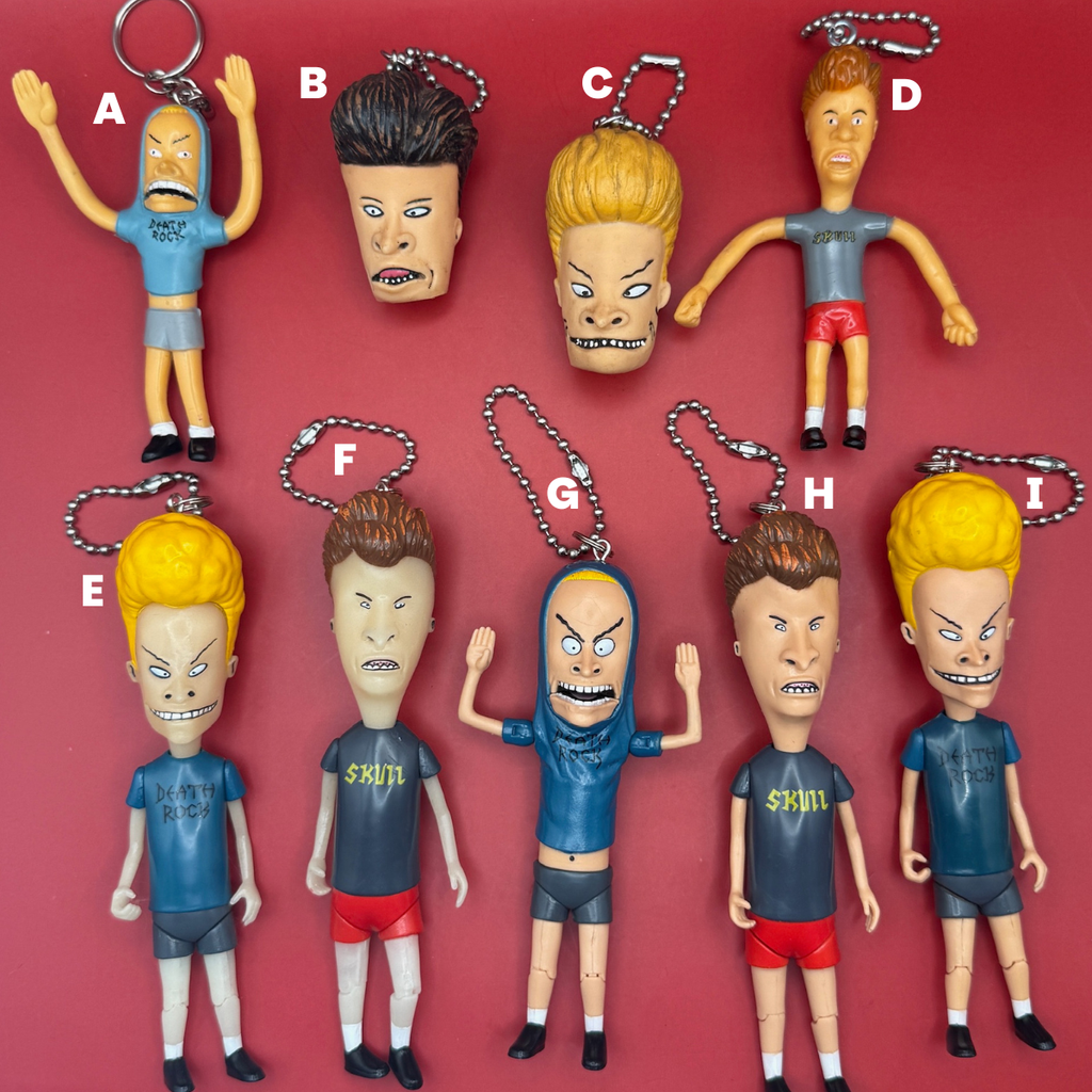 RARE: Vintage '90s Beavis and Butt-Head Keychains & Bag Charms